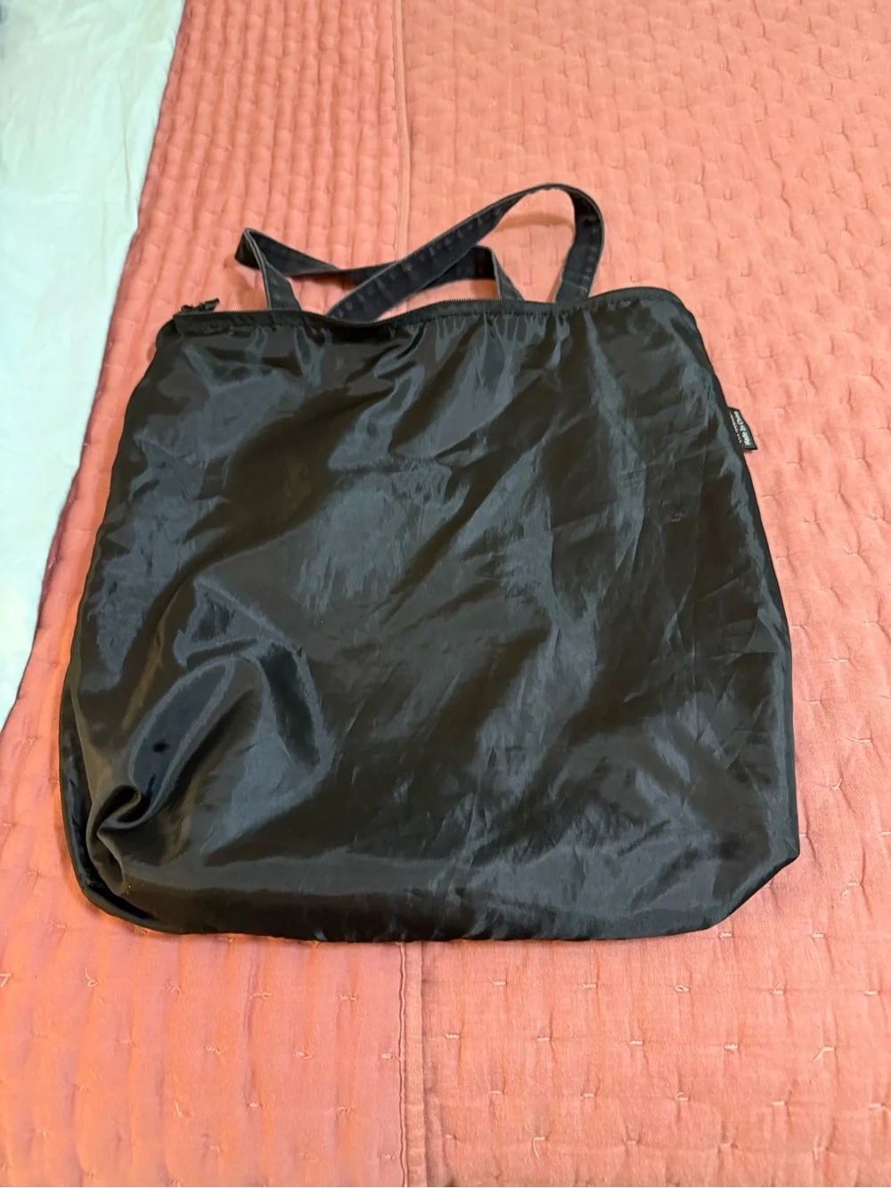 Redken Black denim Tote Bag with Pink Heart Graphic